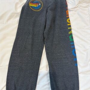 COPY - Kids Grey Sweatpants with Rainbow Detail